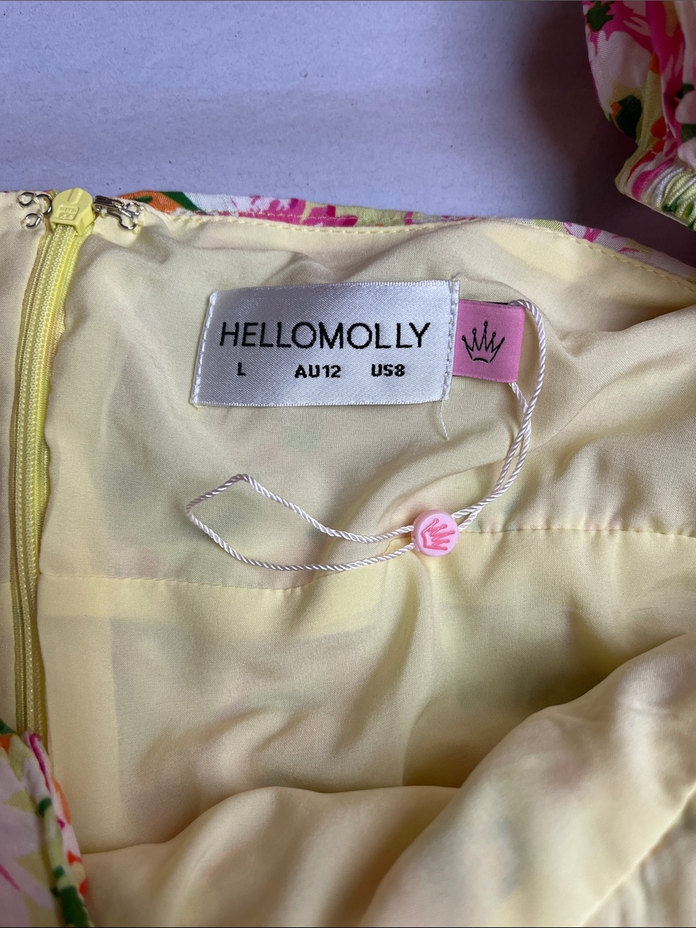 HELLO MOLLY ISLAND RADIANCE MINI DRESS FLORAL SIZE 8 - Picture 8 of 10